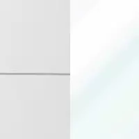 Teinte verre laque blanc rainure miroir