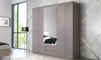 Armoire dressing 2 portes battantes et tiroirs