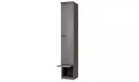 Colonne 6 étagères avec porte battante largeur 40 cm 