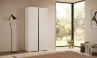 Armoire dressing 2 portes battantes L100 cm