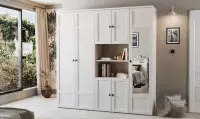 Armoire dressing 1 porte battante