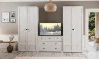 Armoire dressing 2 portes battantes