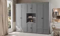 Armoire dressing 4 portes battantes 2 niches