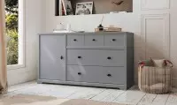 Commode 3 tiroirs et 1 porte largeur 146 cm
