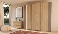 Armoire dressing 3 portes coulissantes avec éclairage led