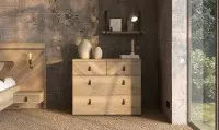 Commode 3 tiroirs largeur 95 cm