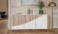 Buffet 3 portes laquées largeur 170 cm