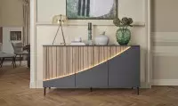 Buffet 3 portes laqué largeur 170 cm