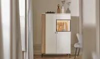 Vaisselier 2 portes laquées largeur 105 cm