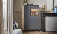 Vaisselier 2 portes laquées largeur 105 cm