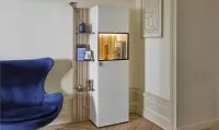 Colonne avec rangement et 1 porte largeur 80 cm