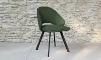 Chaise tissu avec pieds métal