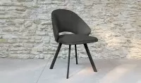 Chaise tissu avec pieds métal