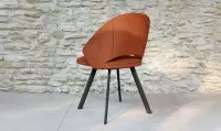 Chaise tissu avec pieds métal