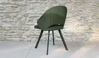 Chaise tissu avec pieds métal