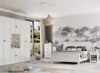 Beaumont - lit charme - compo battante blanc lin