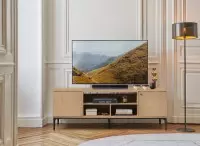 Meuble TV Chêne griffé - Collection Écrin