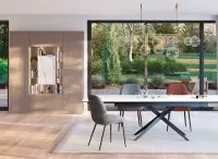 Meubles séjour et salon table calacatta meuble argile avec porte - Collection ÉCRIN