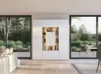 Meuble de rangement ECRIN 190 Blanc Porte Calacatta