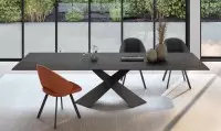 Canopée table graphite et chaises