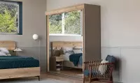 Ecorce - 	Armoire dressing 2 portes coulissante