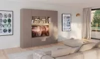 Meuble TV 230cm Argile - Collection ECRIN