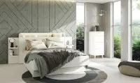 lit avec niche banc et beige