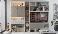 Oblik - composition tv blanc et argile