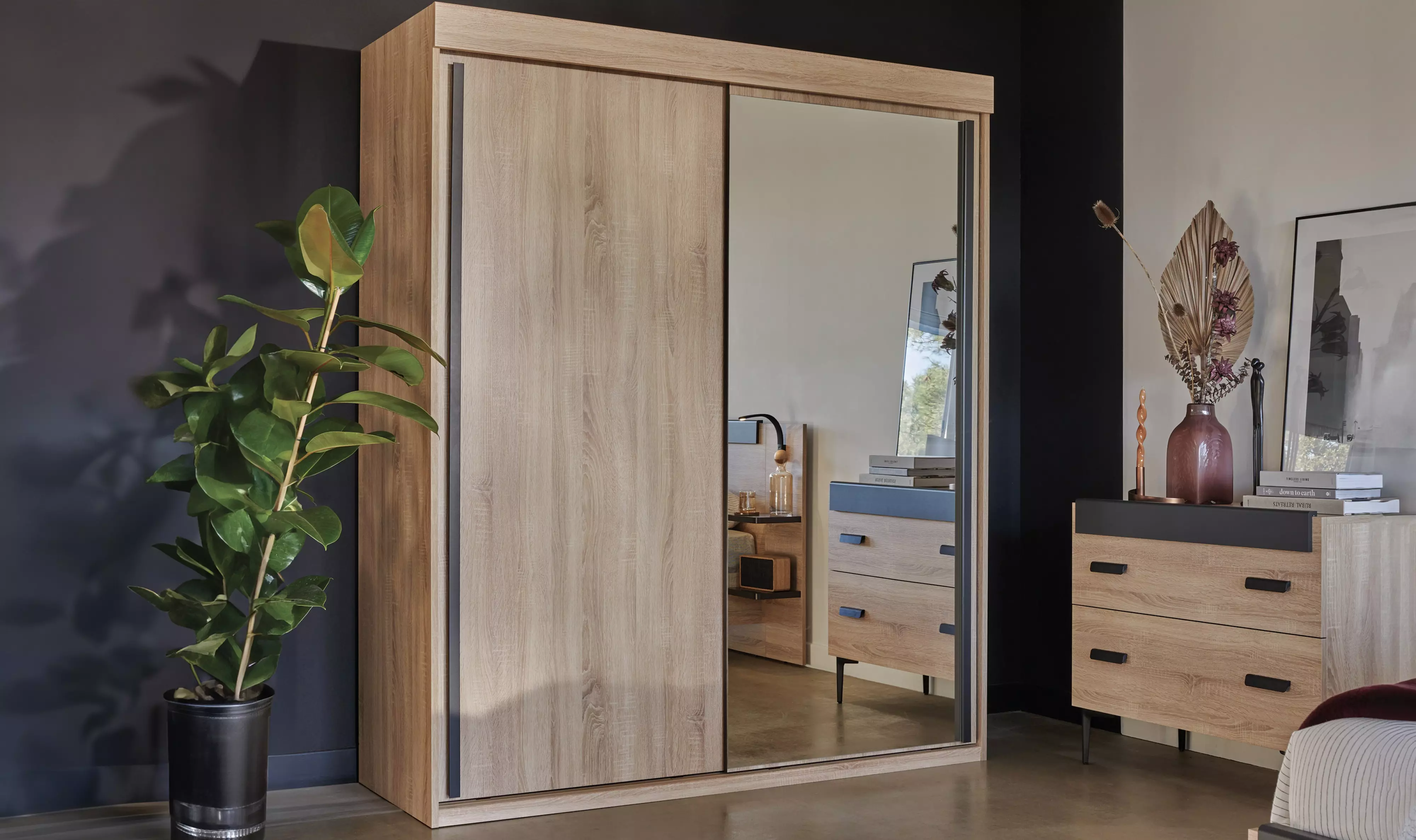 Armoire dressing 2 portes coulissantes